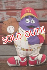 画像: ct-191211-08 McDonald's / Grimace 1988 Pillow Doll "Baseball"