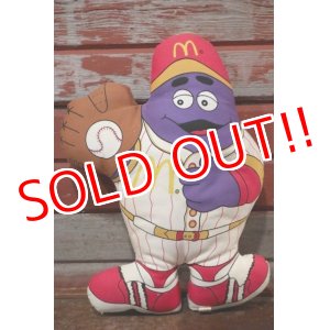 画像: ct-191211-08 McDonald's / Grimace 1988 Pillow Doll "Baseball"