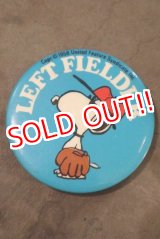 画像: ct-200201-40 Snoopy / 1970's Pinback "LEFT FIELDER"