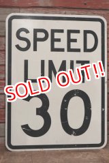 画像: dp-200201-29 Road Sign "SPEED LIMIT 30 "