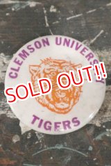 画像: dp-200301-06 Clemson University Tigers / Vintage College Pinback