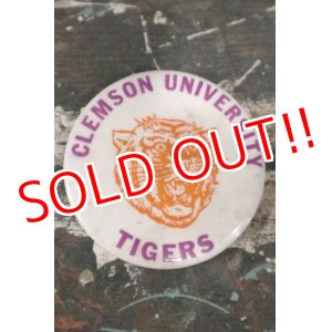 画像: dp-200301-06 Clemson University Tigers / Vintage College Pinback