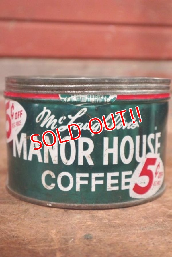 画像1: dp-200301-14 MANOR HOUSE COFFEE / Vintage Tin Can