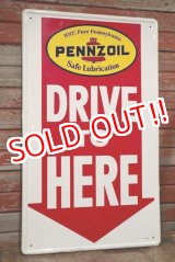 画像: dp-200301-57 PENNZOIL / 1966 Metal Sign