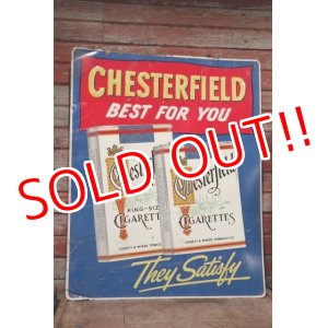 画像: dp-200403-05 CHESTERFIELD / 1950's Metal Sign