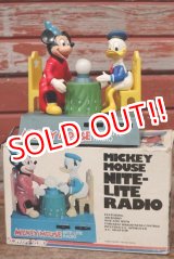 画像: ct-200401-22 Mickey Mouse & Donald Duck / 1970's Nite-Lite Radio