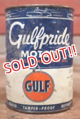 画像: dp-200403-16 GULF / 1940's-1950's Gulfpride 1QT Motor Oil Can