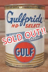 画像: dp-200403-19 GULF / 1960's Gulfpride 1QT Motor Oil Can