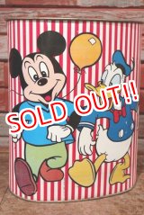 画像: ct-200403-19 Mickey Mouse,Donald Duck and Goofy / Cheinco 1970's Trash Box