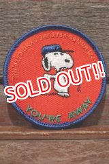 画像: ct-200501-01 Snoopy / 1970's Patch "GOLF YOU'RE AWAY" 