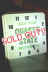 画像: dp-200510-15 Quaker State / 1960's Light Up Sign Clock