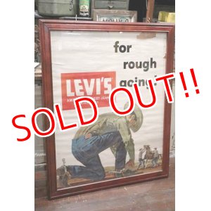 画像: dp-200601-13 LEVI'S / 1960's "for rough going!" Poster Wall Hanger