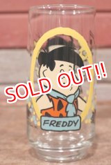 画像: gs-200601-14 The Flintstones Kids / 1986 Pizza Hut "Freddy" Glass