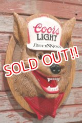 画像: ct-200601-39 Coors Light Beer / 1970's Beer Wolf 3D Sign