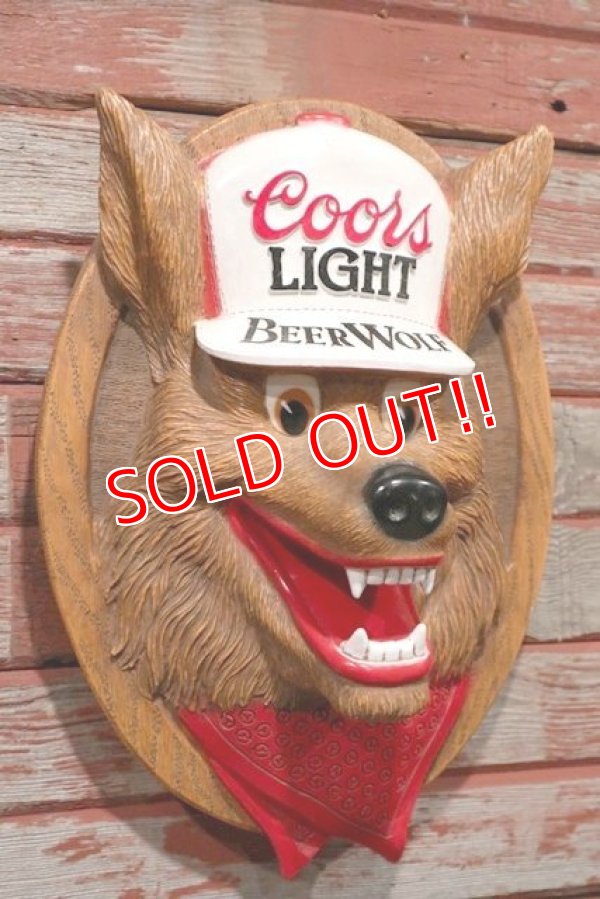 ct-200601-39 Coors Light Beer / 1970's Beer Wolf 3D Sign - Jack's Mart