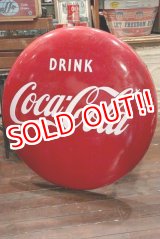 画像: dp-200610-01 Coca Cola / 1950's-1960's Large Button Sign