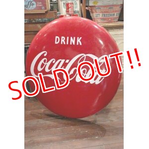 画像: dp-200610-01 Coca Cola / 1950's-1960's Large Button Sign