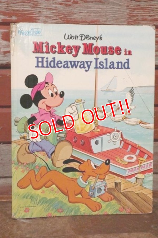 画像1: ct-200601-25 Walt Disney's / Mickey Mouse in Hideway Island 1980's Picture Book