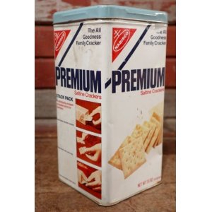 画像: dp-200701-52 Nabisco / Premium Saltine Crackers 1970's Tin Can