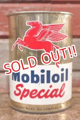 画像: dp-200801-30 Mobiloil Special / 1950's〜One U.S.Quart Oil Can