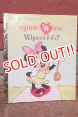 画像: ct-200901-71 Minnie Mouse / 1992 Little Golden Book "Minnie n' me Where's Fifi?"