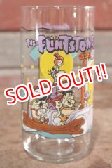 画像: gs-201001-10 The Flintstones / Hardee's 1991 "Going to the Drive-in" Glass