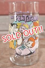 画像: gs-201001-09 The Flintstones / Hardee's 1991 "The Blessed Event" Glass