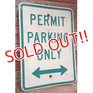 画像: dp-201101-70 Road Sign "PERMIT PARKING ONLY"