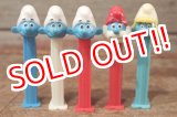 画像: pz-201101-01 Smurfs / 1990's PEZ Dispenser Set