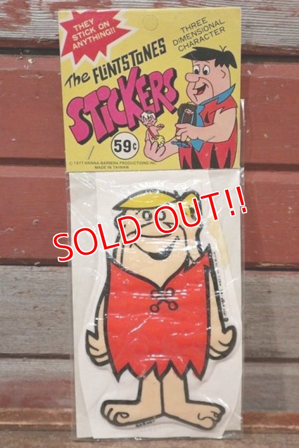 画像1: ct-201114-61 The Flintstones / Barney Rubble 1977 Puffy Sticker