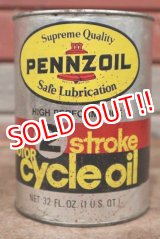 画像: dp-201201-40 PENNZOIL / 2 Stroke Motorcycle Oil One U.S. Quart Can