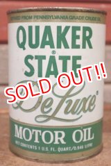 画像: dp-201201-40 QUAKER STATE / De Luxe Motor Oil One U.S. Quart Can