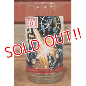 画像: gs-210101-04 STAR WARS / 1983 BURGER KING Novelty Glass "Return of the JEDI Luke Skywalker & Darth Vader"