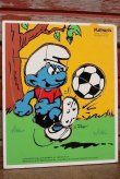 画像1: ct-210101-04 Smurf / Playskool 1980's Wood Frame Tray Puzzle