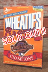 画像: ad-130507-01 General Mills / 1995 WHEATIES  "Atlanta Braves" Cereal Box