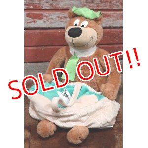 画像: ct-201114-104 Yogi Bear / 1996 Plush Doll w/ Basket