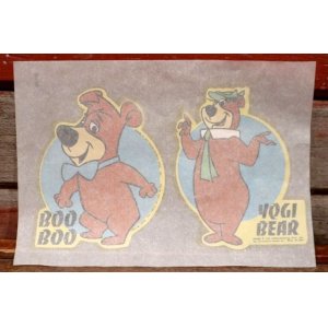 画像: ct-201114-62 Yogi Bear & Boo Boo / 1976 Iron Transfer Sheet