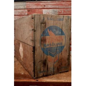 画像: dp-210201-20 CHEVRON GASOLINE / 1950's Wood Box