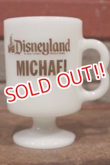 画像: dp-210101-82 Disneyland / Federal 1970's Footed Mug "MICHAEL"