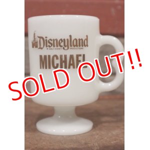 画像: dp-210101-82 Disneyland / Federal 1970's Footed Mug "MICHAEL"