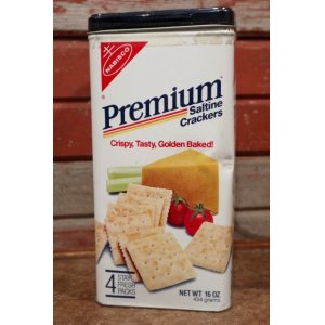 画像: dp-210101-30 NABISCO / Premium Saltine Crackers 1985 Tin Can