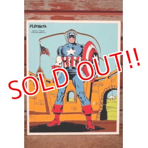 画像: ct-210201-31 Captain America / Playskool 1980's Wood Frame Tray Puzzle