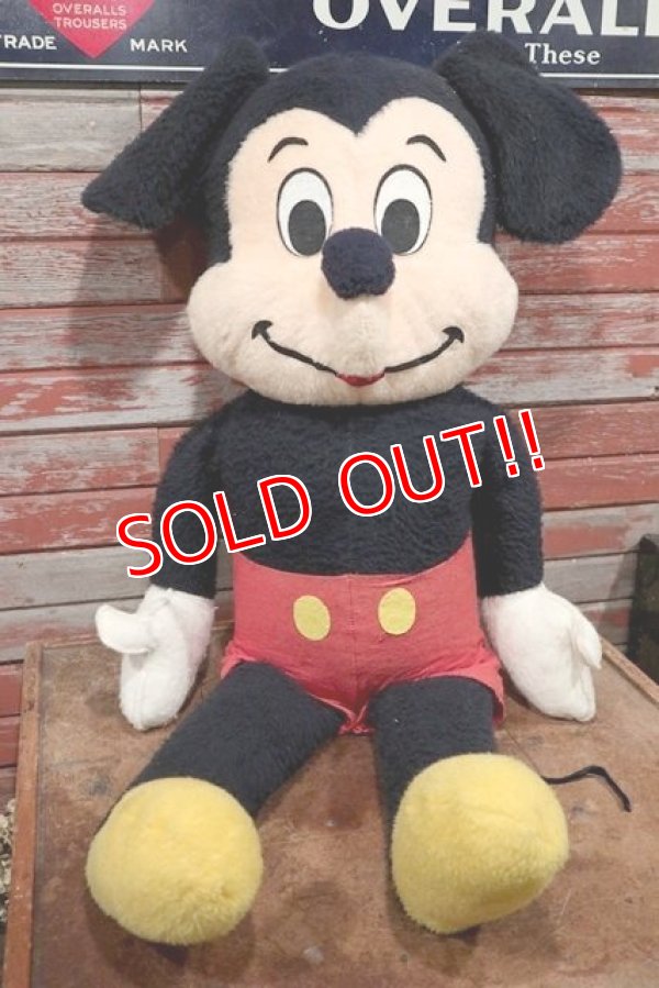 画像1: ct-210301-89 Mickey Mouse / 1970's Big Plush Doll