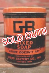 画像: dp-210301-45 GIBBS BATTERY CO.,INC GB OIL MIXED SOAP / Vintage Tin Can