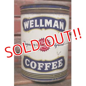 画像: dp-210301-64 WELLMAN COFFEE / Vintage Tin Can