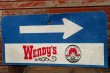 画像1: dp-210401-61 WENDY'S Road Sign