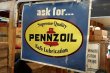 画像3: dp-210401-51 PENNZOIL / 1970's〜W-side Metal Sign