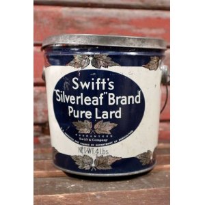 画像: dp-210401-101 Swift's Silverleaf Brand Pure Lard / Vintage Tin Can