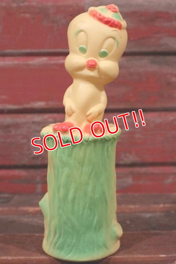 画像1: ct-210501-34 Tweety / 1960's Soaky Bottle Cover (Green)