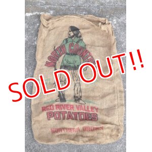 画像: dp-210401-66 RED RIVER VALLEY POTATOES / Vintage Burlap Bag